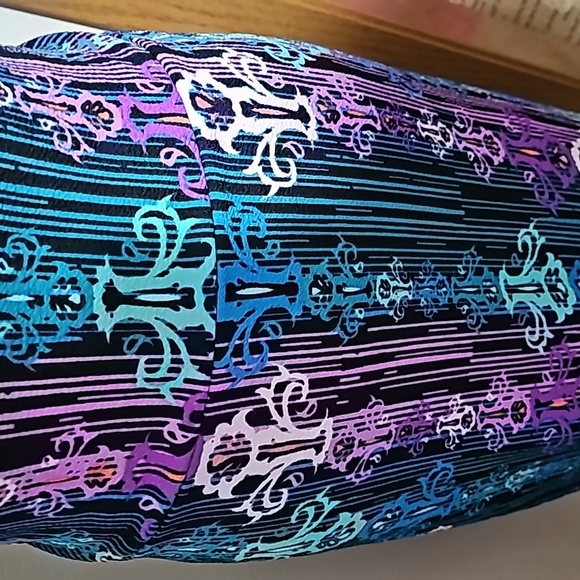 NWT 3xl lularoe Cassie. Vibrant purple, blue, pinks and green. - Picture 2 of 3